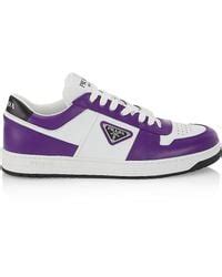 purple Prada sneakers for men